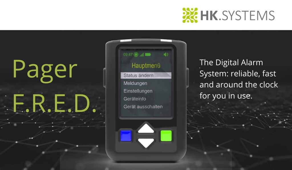 The Digital Alarm System Pager F.R.E.D. – 24/7 Next Level Security