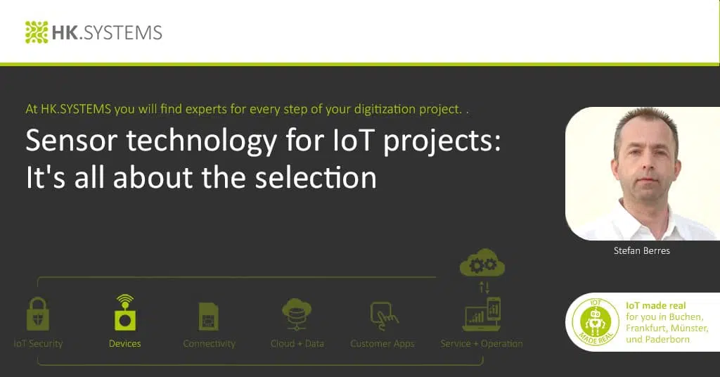 Sensor technology for IoT projects: It’s all about the selection
