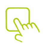 Illustration of a rectangular logo with font and symbol in an artistic graphic with gradient and drawing elements.