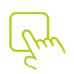 Illustration of a rectangular logo with font and symbol in an artistic graphic with gradient and drawing elements.